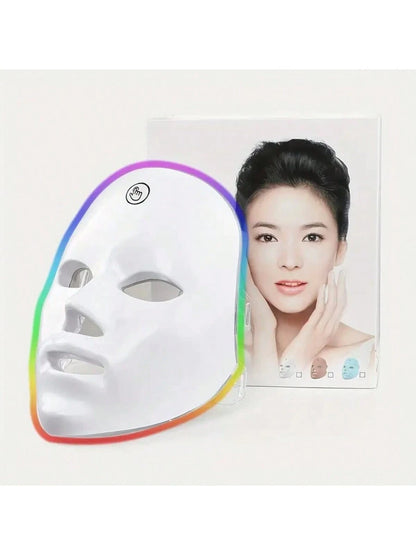 SUNPINT Portable 7-Color LED Face Mask, Skincare Face Mask, for Salon & Home Use, Facial Skin Rejuvenation Light, Mother'S Day Gift