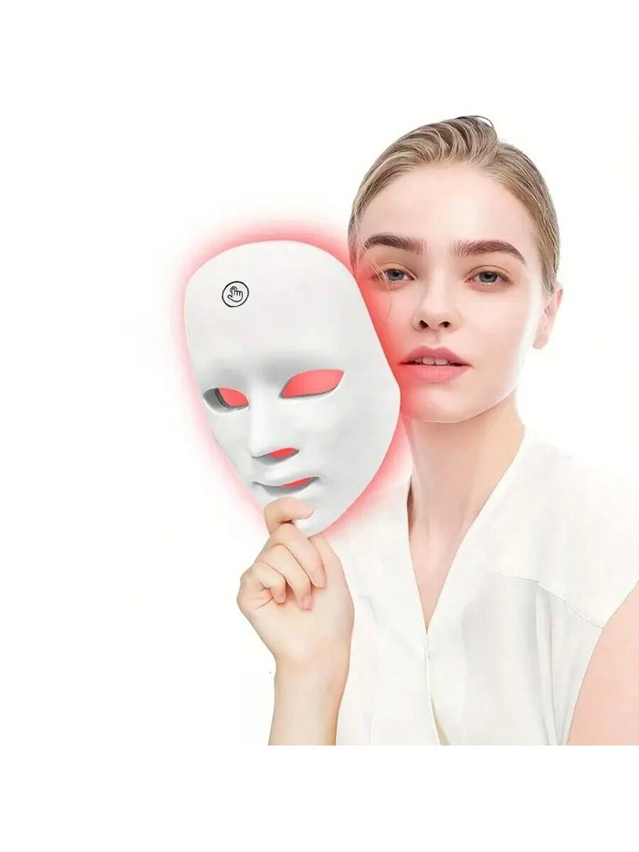 SUNPINT Portable 7-Color LED Face Mask, Skincare Face Mask, for Salon & Home Use, Facial Skin Rejuvenation Light, Mother'S Day Gift